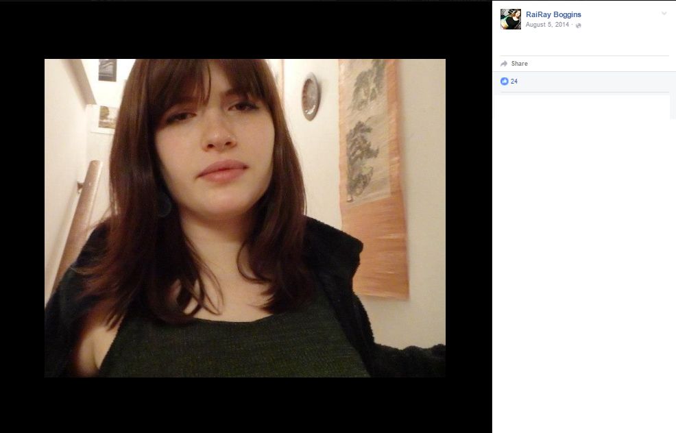 Rachael Boggins, Facebook - 5 Aug 2014