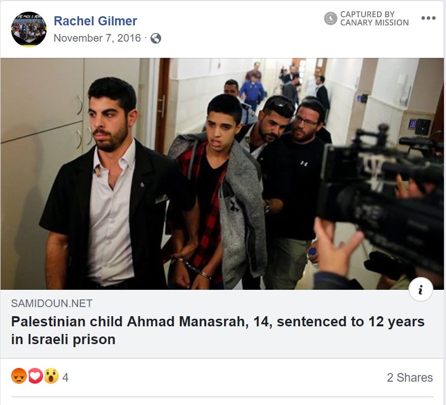 Rachel Gilmer, Facebook - Nov 7, 2016