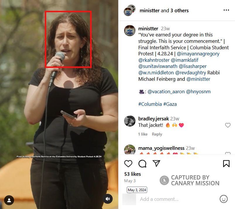 Rachel Kahn-Troster, Instagram - May 3, 2024