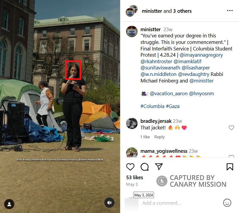 Rachel Kahn-Troster, Instagram - May 3, 2024