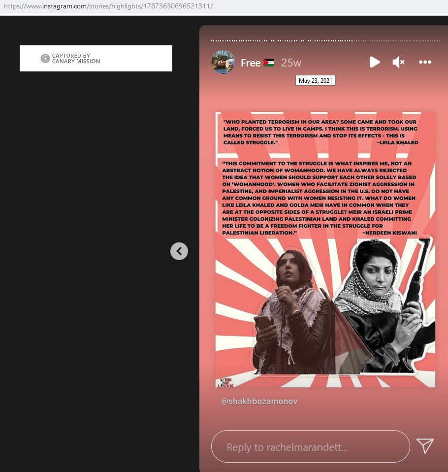 Rachel Marandett, Instagram - May 23, 2021