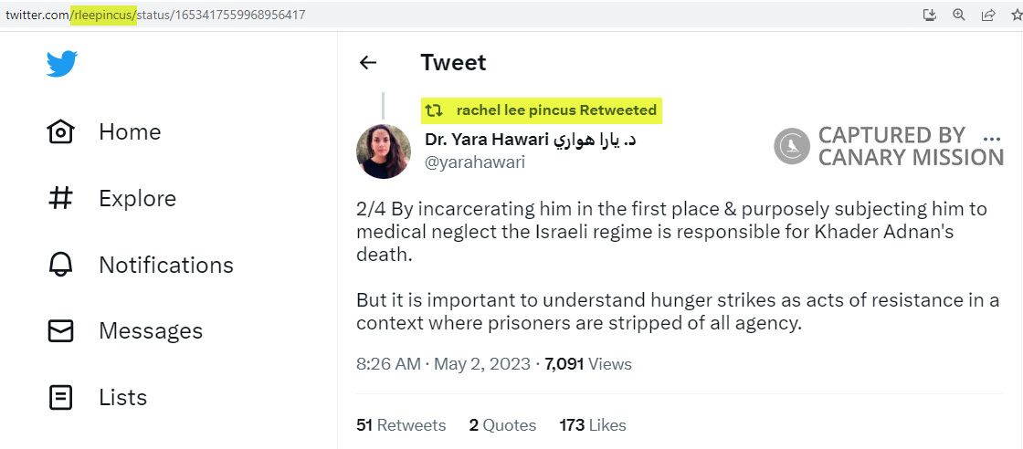 Rachel Pincus, Twitter - May 2, 2023