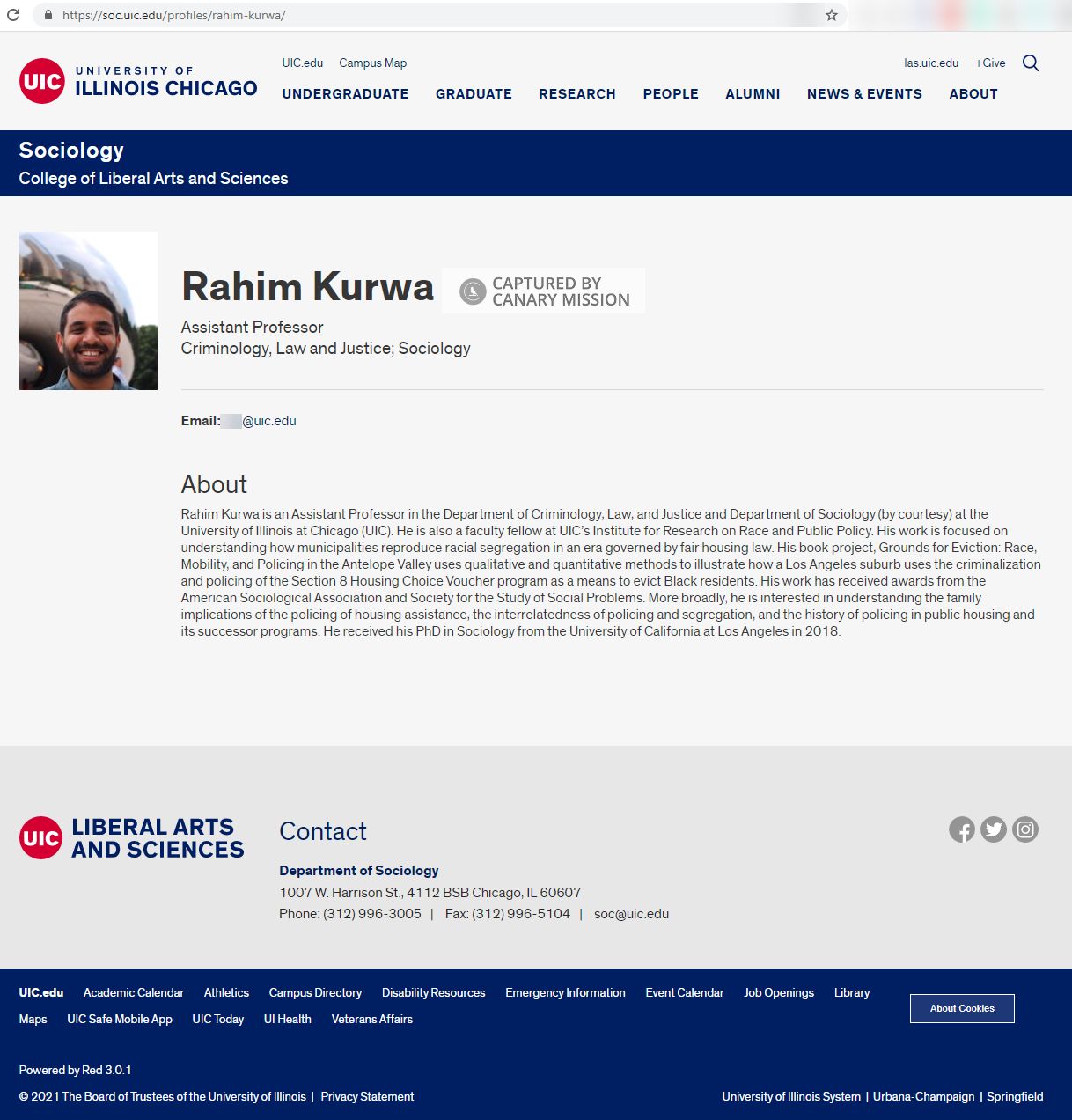 Rahim Kurwa, soc.uic.edu - Jan 28, 2021