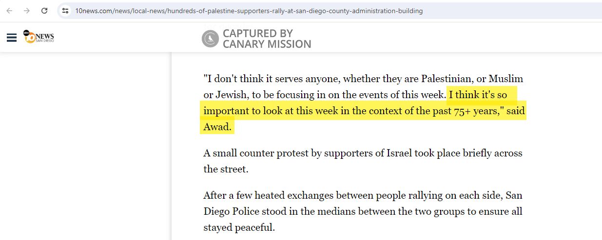 Ramah Awad, 10news.com - Oct 16, 2023