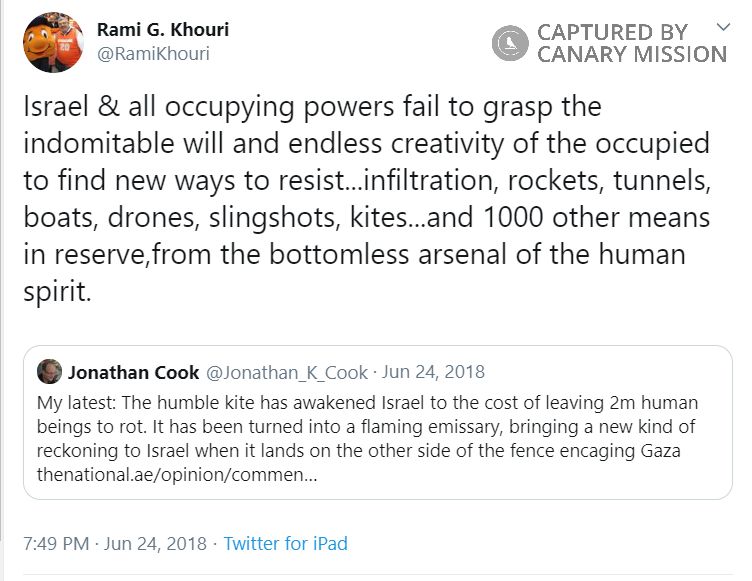Rami Khouri, Twitter - Jun 24, 2018