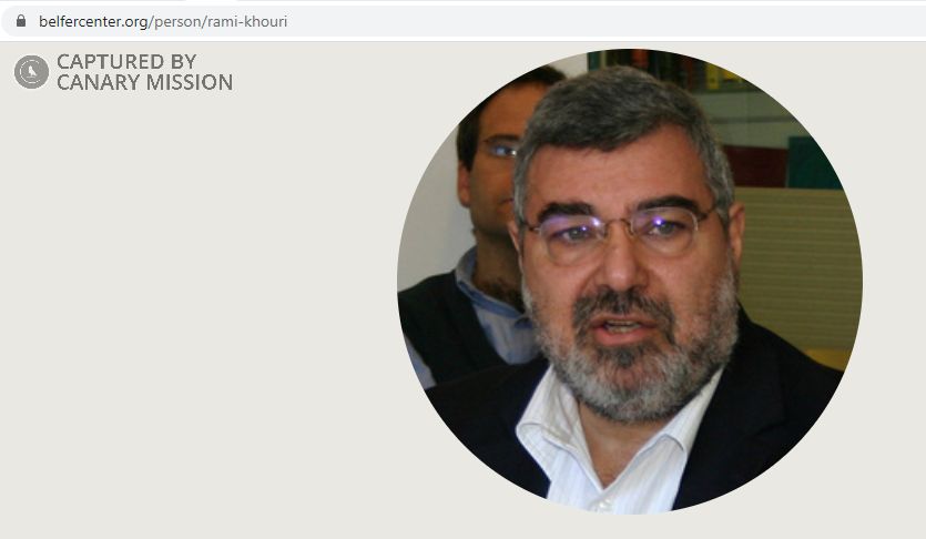 Rami Khouri, www.belfercenter.org - Jan 27, 2020