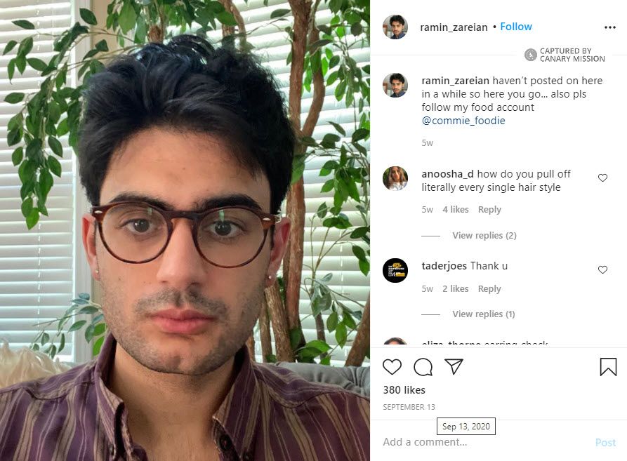 Ramin Zareian, Twitter - Sep 13, 2020