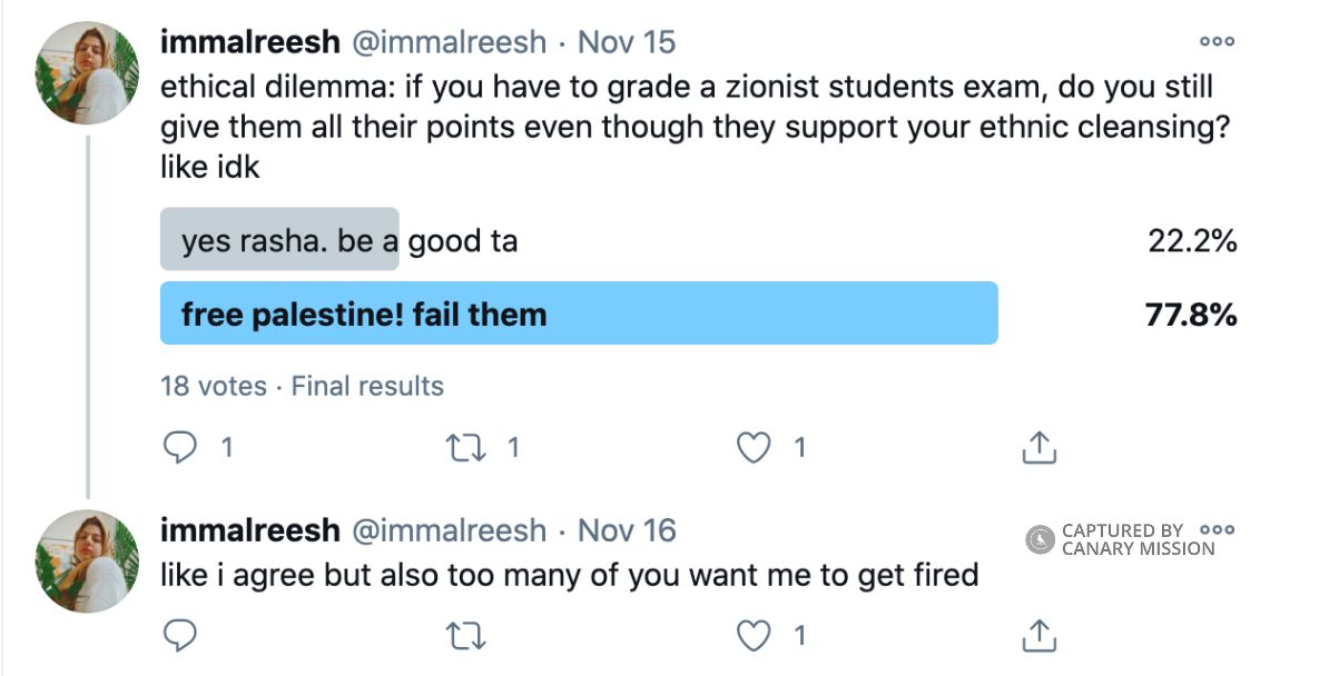 Rasha Anayah, Twitter - Nov 15, 2020