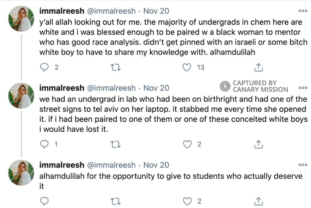 Rasha Anayah, Twitter - Nov 20, 2020