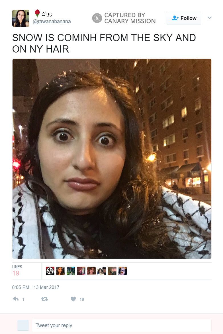 Rawan Eid, Twitter - May 13, 2017