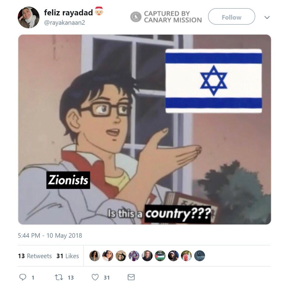 Raya Kanaan, Twitter - May 10, 2018