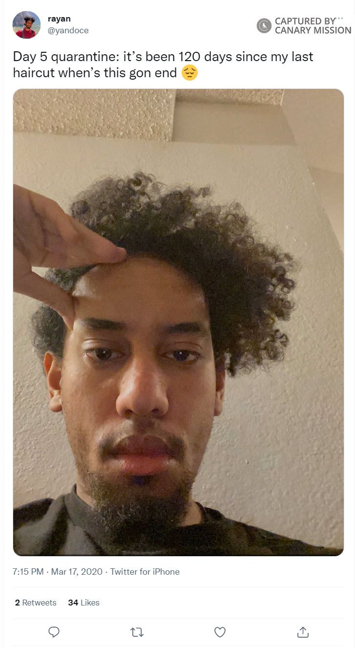 Rayan Galaidos, Twitter - May 17, 2020