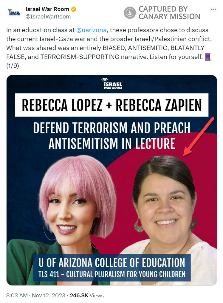 Rebecca Zapien - Canary Mission