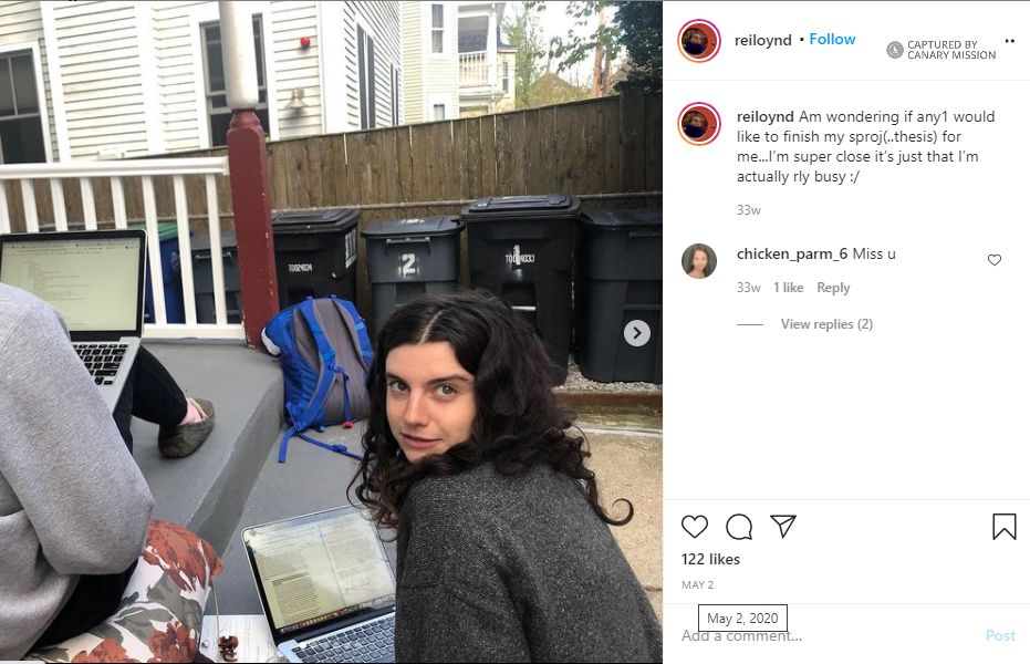 Reilly Loynd, Instagram - May 2, 2020