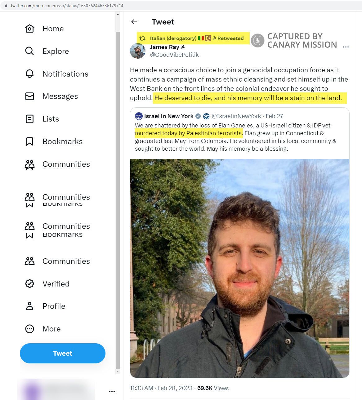 Richard Chase Brindisi, Twitter - Feb 28, 2023