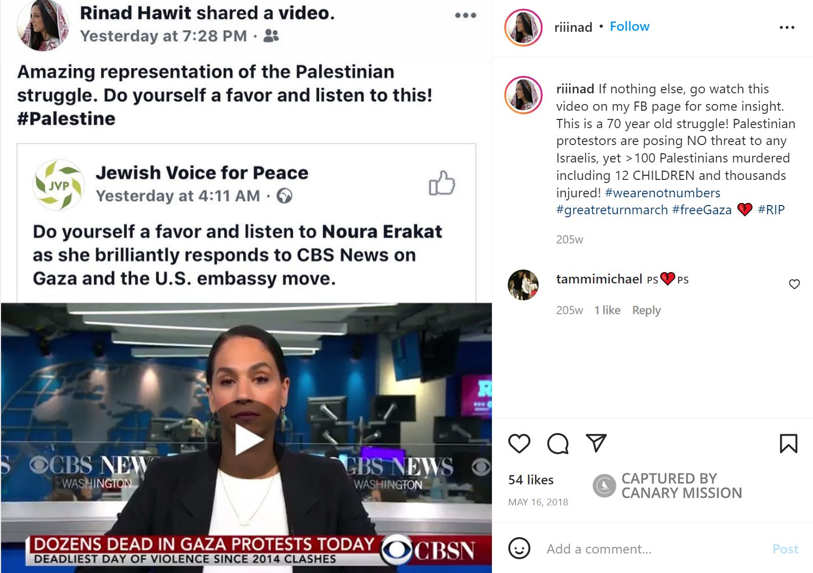 Rinad Hawit, Instagram - May 16, 2018