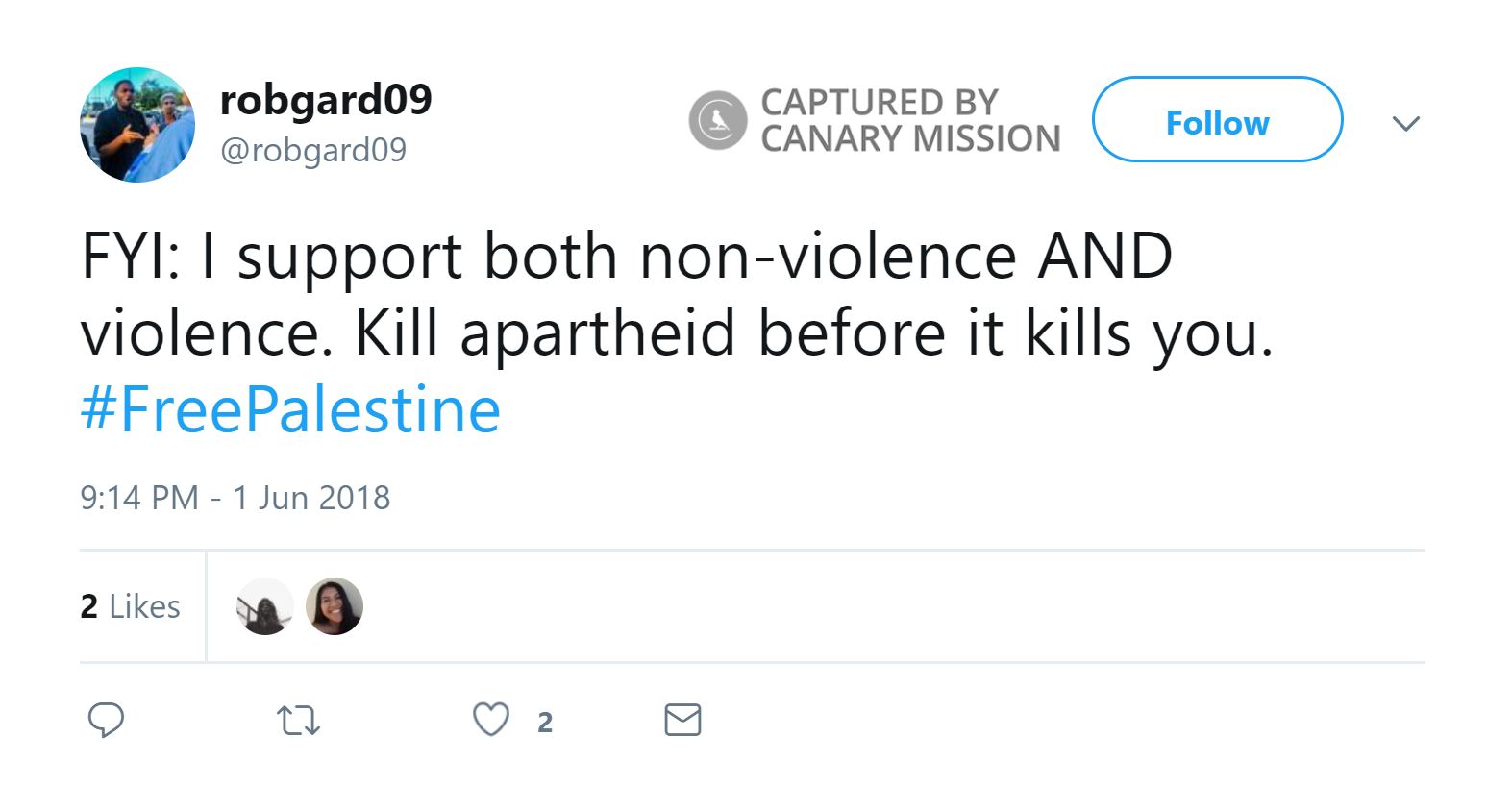 Robert Gardner, Twitter - Jun 1, 2018