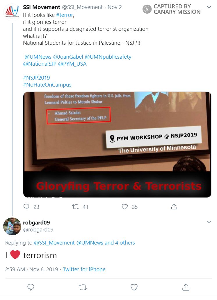 Robert Gardner, Twitter - Nov 6, 2019