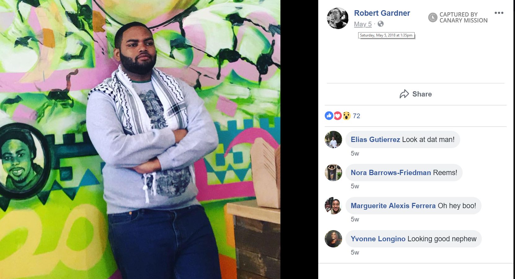 Robert Gardner, Facebook - May 5, 2018