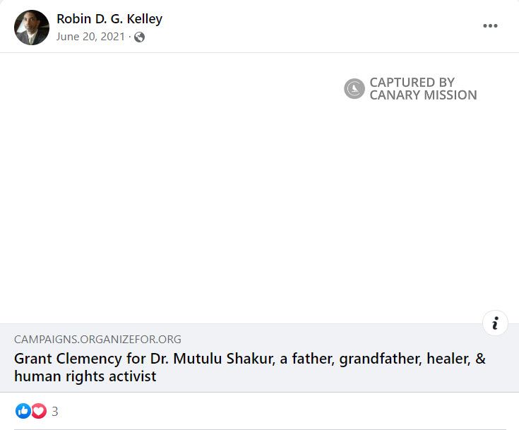 Robin D.G. Kelley, Facebook - Jun 20, 2021