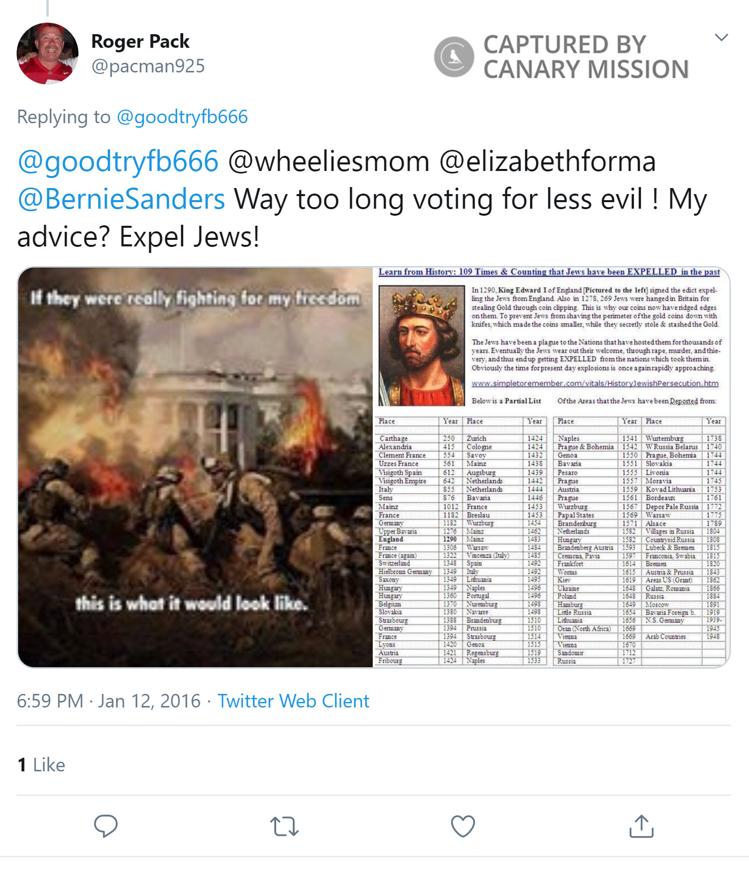 Roger Pack, Twitter - Jan 12, 2016