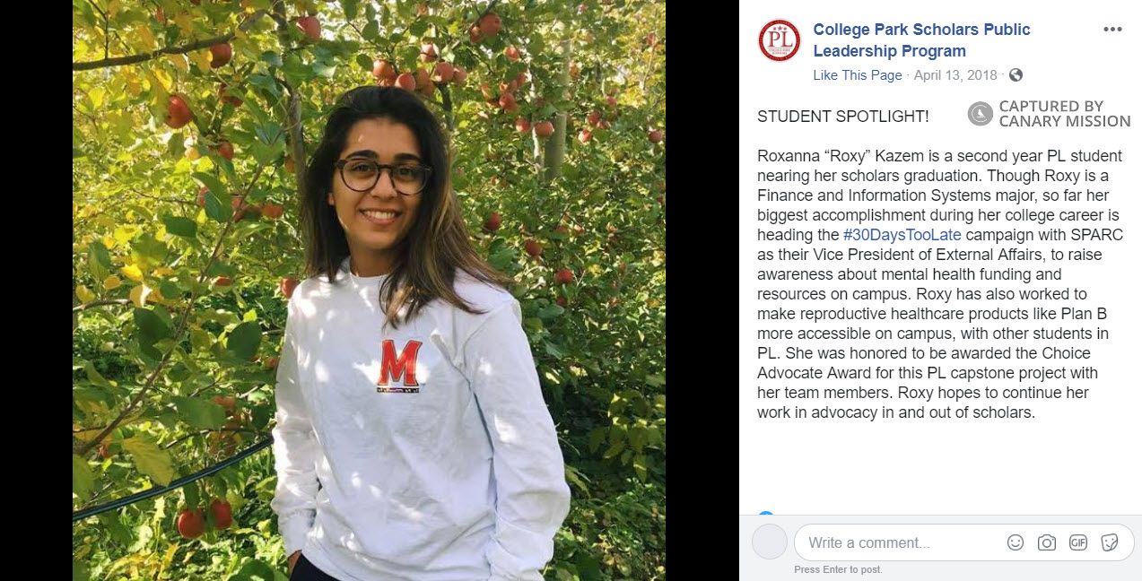 Roxanna Kazem, Facebook - Apr 13, 2018