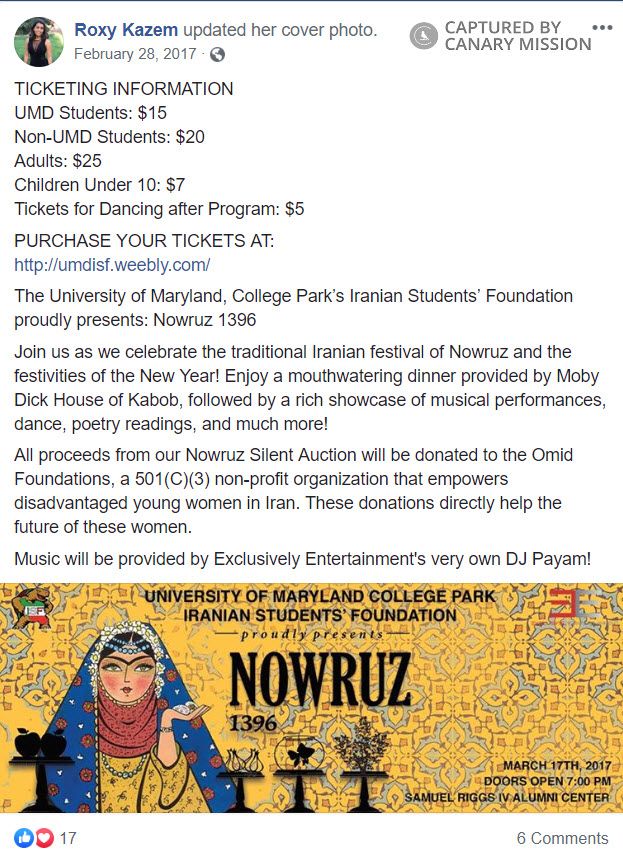 Roxanna Kazem, Facebook - Feb 28, 2017