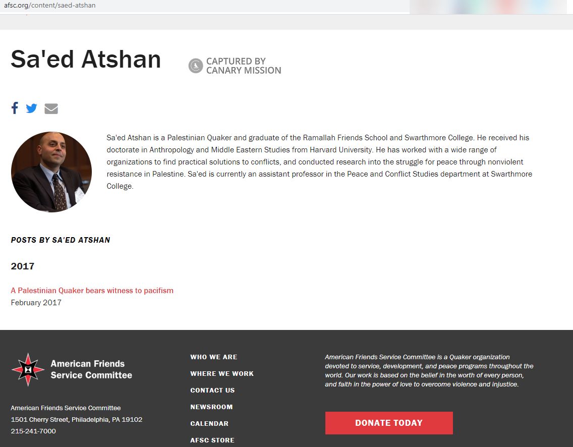 Sa'ed Atshan, AFSC.org - Apr 7, 2020