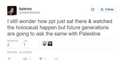 Sabrina Imanke, Twitter - 14 Jul 2015