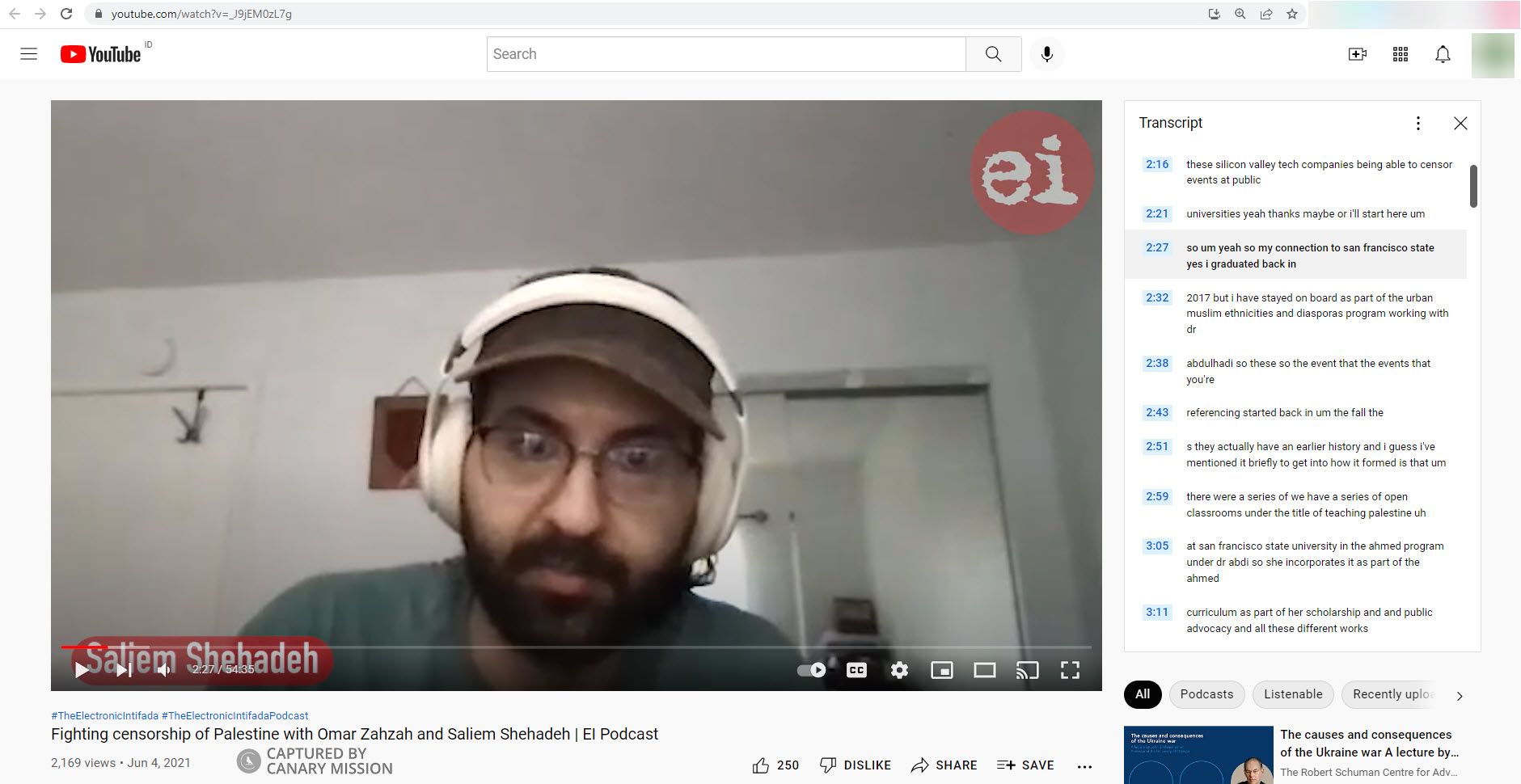 Saliem Shehadeh, Youtube - Jun 4, 2021