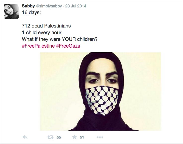 Salsabeel Allan, Twitter - 23 Jul 2014