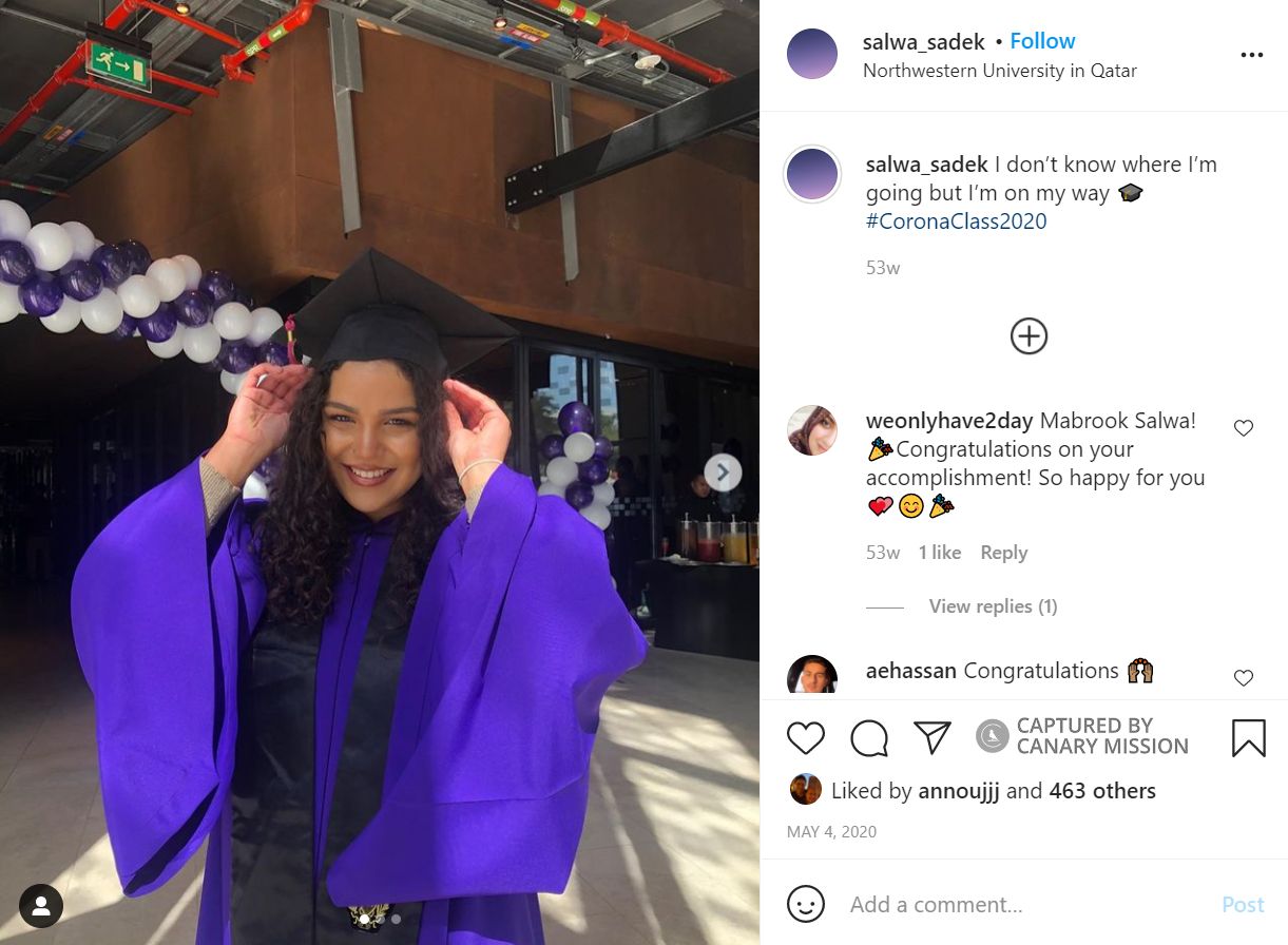 Salwa Sadek, Instagram - May 4, 2020