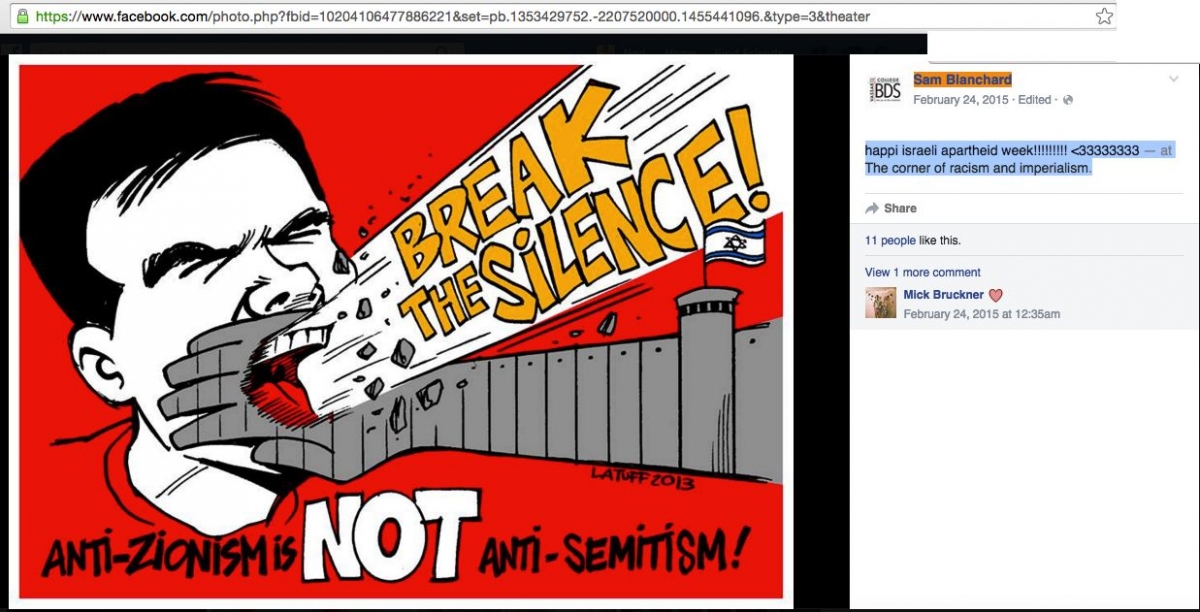 Sam Blanchard, Facebook - 24 Feb 2015