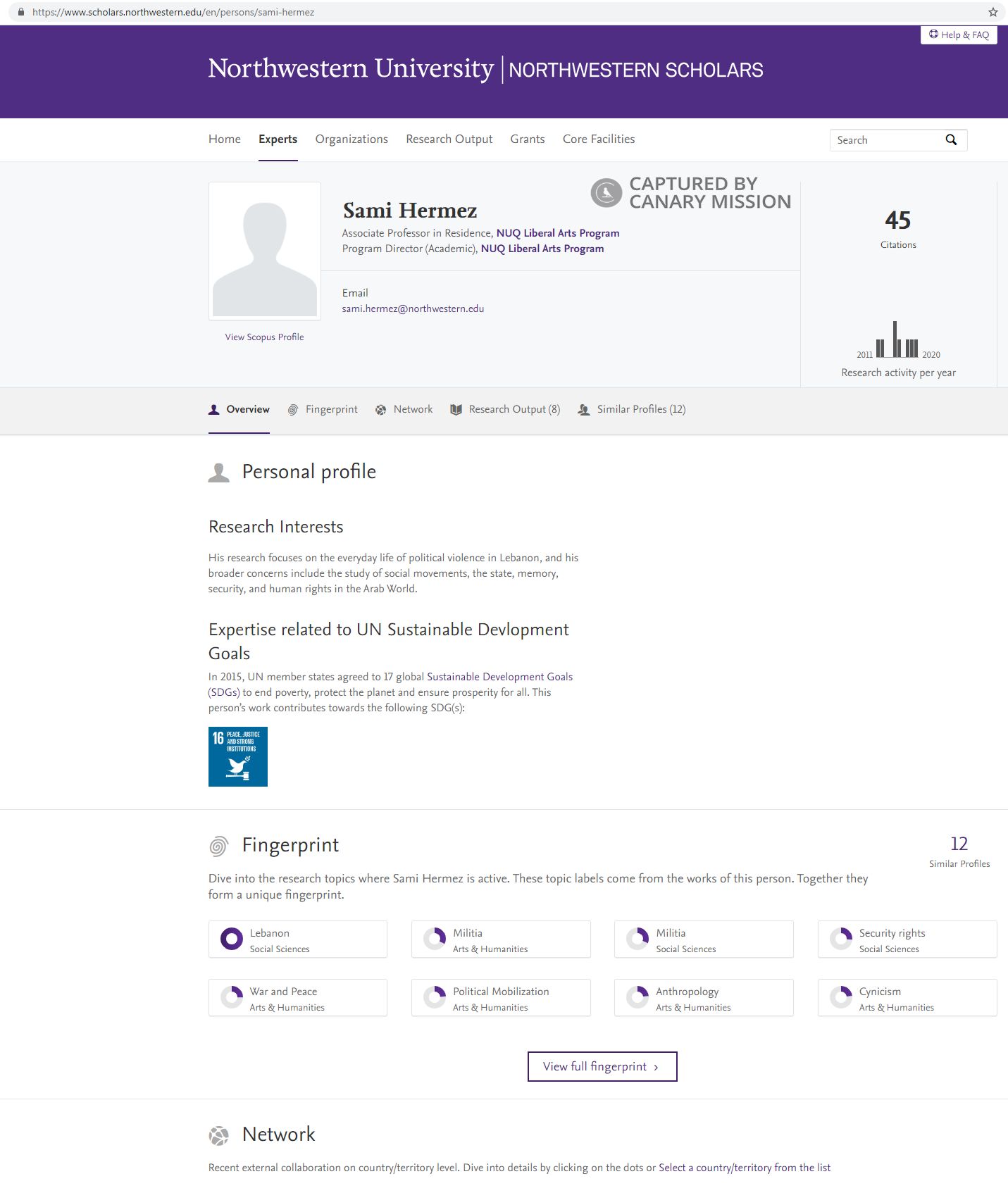 Sami Hermez, www.scholars.northwestern.edu - Nov 15, 2021