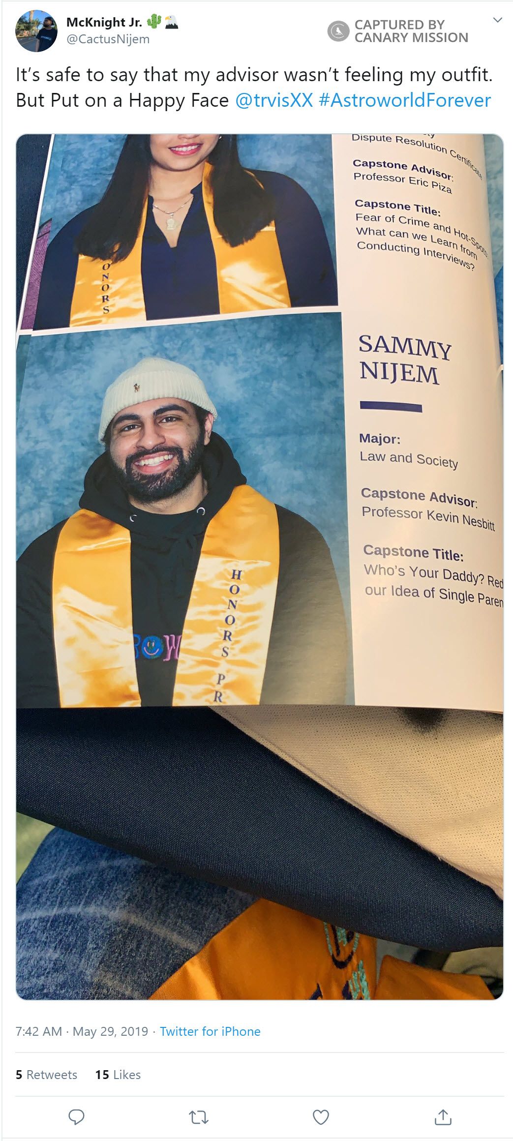 Sammy Nijem, Twitter - May 29, 2019