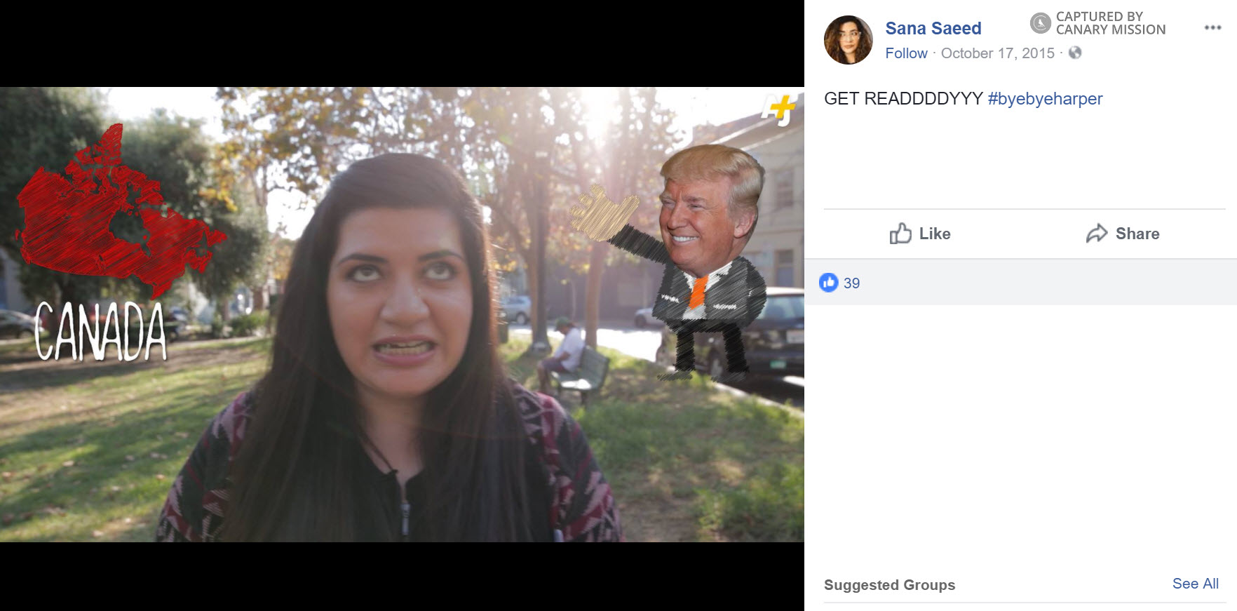 Sana Saeed, Facebook - Oct 17, 2015