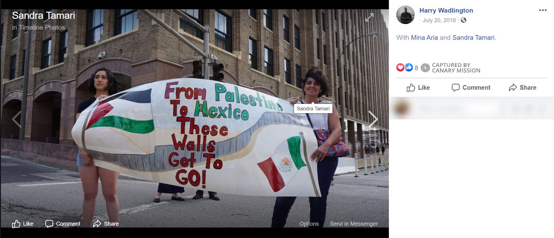 Sandra Tamari, Facebook - Jul 20, 2018