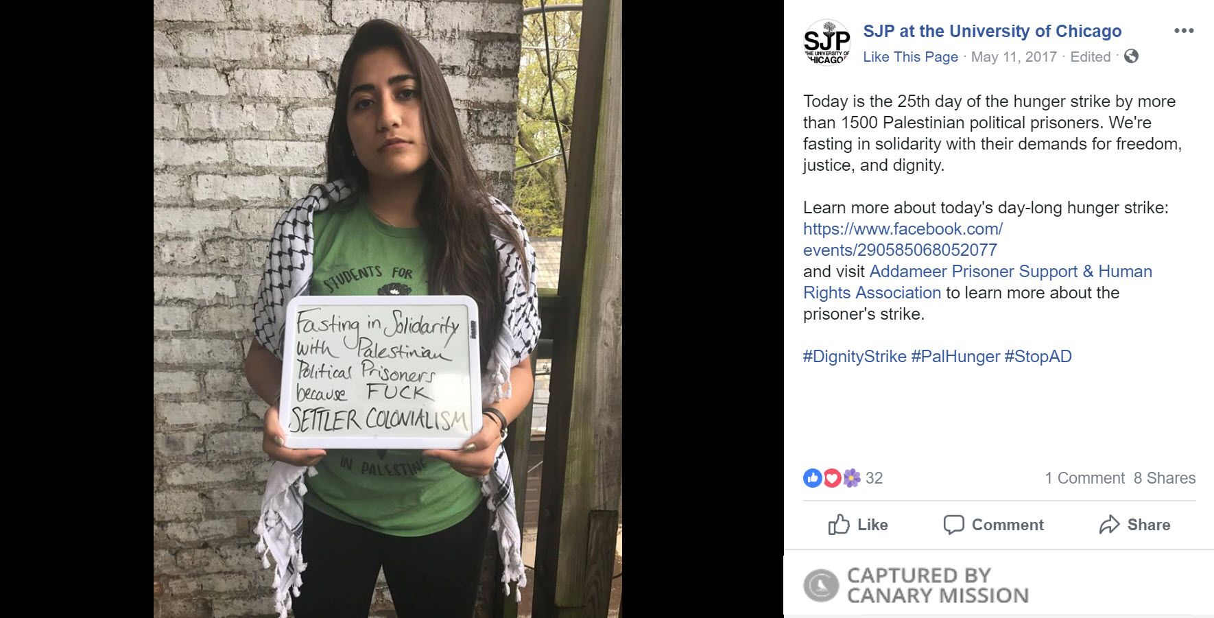 Sara Zubi, Facebook - May 11, 2017