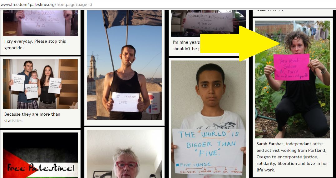 Sarah Farahat, freedom4palestine.org - 23 Nov 2016