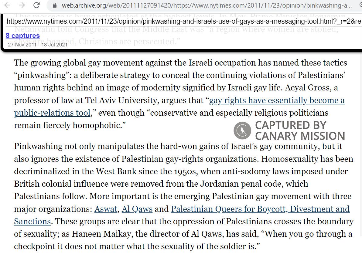 Sarah Schulman, nytimes.com - Nov 23, 2011