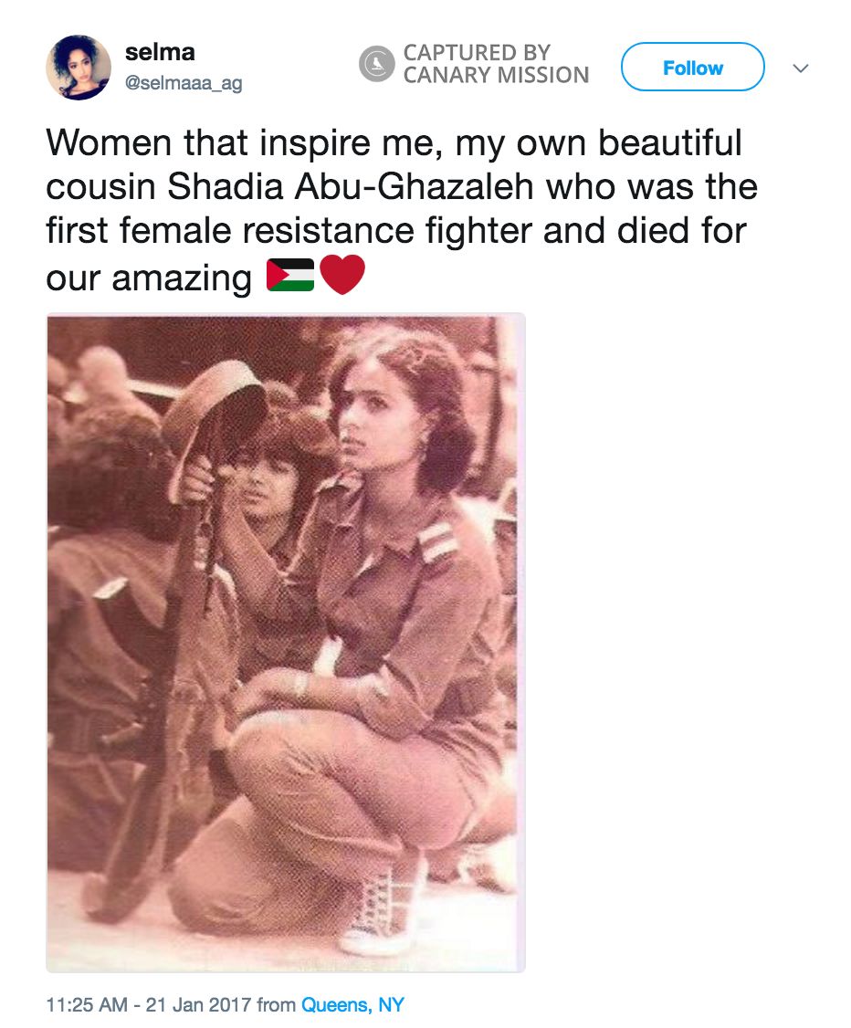 Selma Abu-Ghazaleh, Twitter - Jan 21, 2017