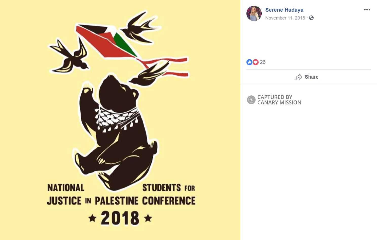 Serene Hadaya, Facebook - Nov 11, 2018