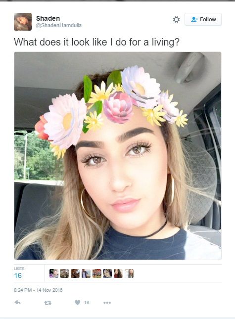 Shaden Hamdulla, Twitter - 14 Nov 2016