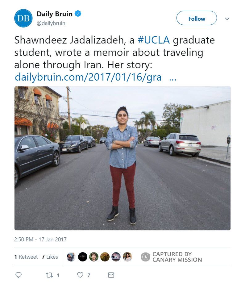 Shawndeez Davari Jadalizadeh, Twitter - Jan 17, 2017