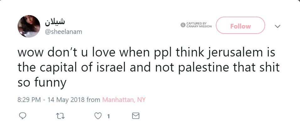 Sheelan Mirza, Twitter - May 14, 2018