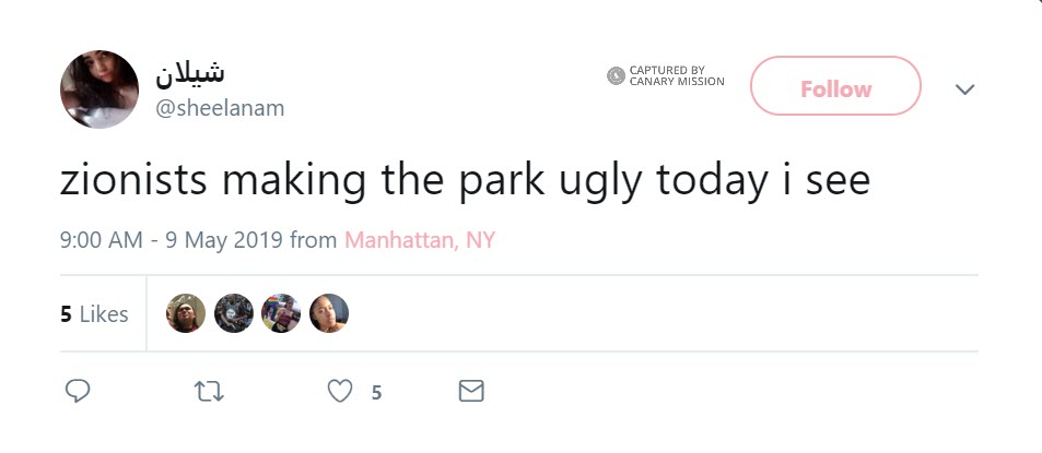 Sheelan Mirza, Twitter - May 9, 2019