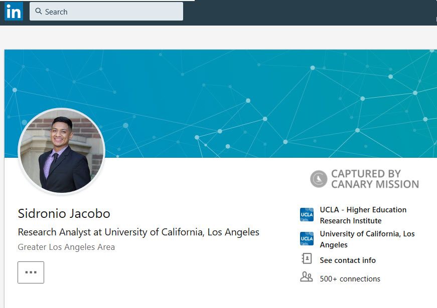 Sidronio Jacobo, LinkedIn - Aug 16, 2018