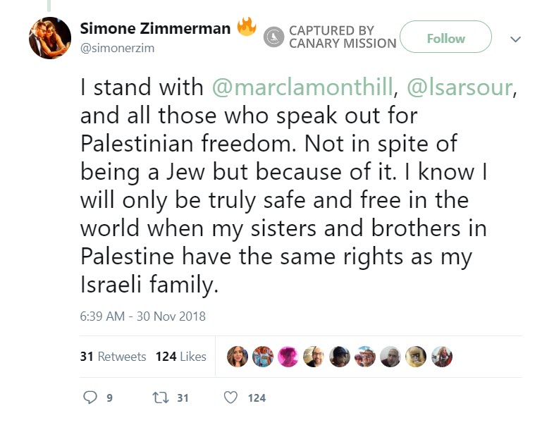 Simone Zimmerman Twitter Nov 30 2018