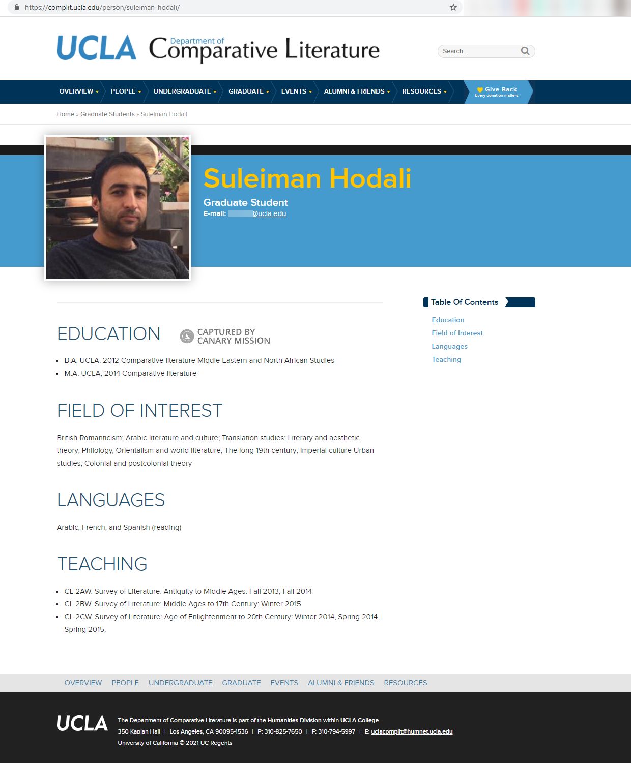 Suleiman Hodali, complit.ucla.edu - Jan 25, 2021