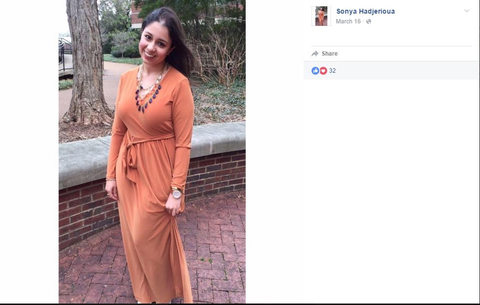 Sonya Hadjerioua, Facebook - 16 Mar 2016